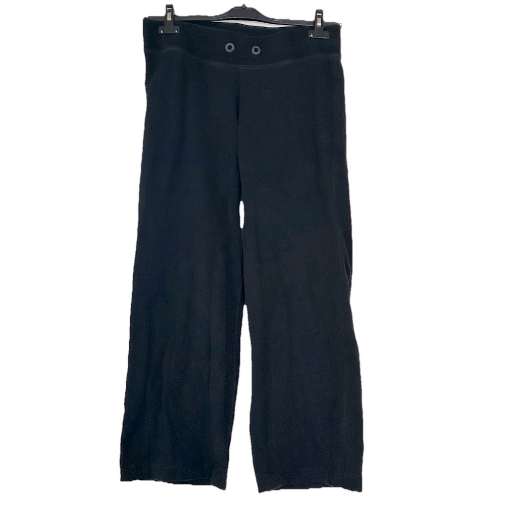 Lululemon Womens Black Wide Leg Jogger Pants Sweatpants Flare Activewear Yoga